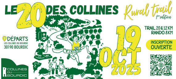 Courses&Rando pédestres Le 20 des Collines | Collines du Bourdic